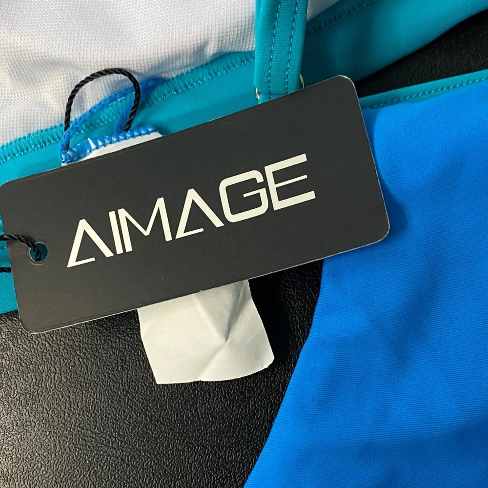 Blue Bikini Set Bathing Suit Swimsuit - Picture 8 of 8